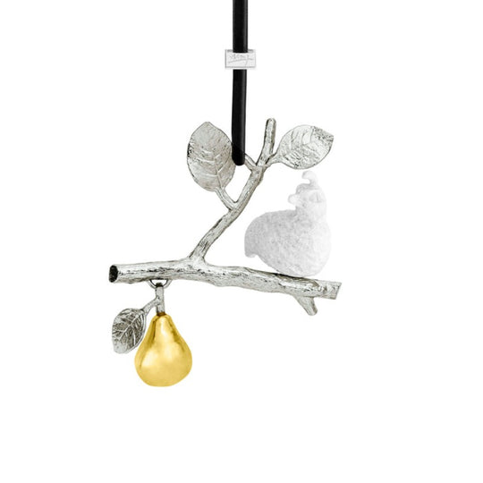 MICHAEL ARAM Partridge In A Pear Tree Ornament